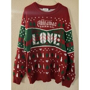 Roody Adult XL Knit Sweater Almanac Beer Co Love Ugly Christmas